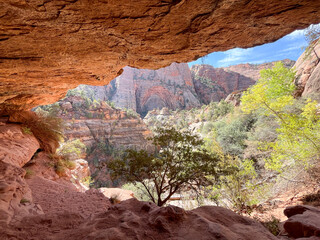 Zion Canyon Vista from Natural Arch