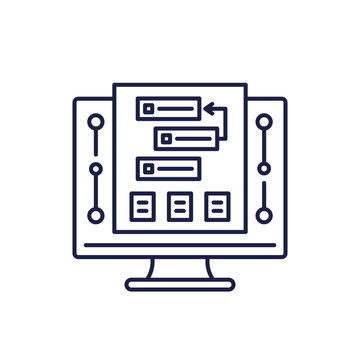 backlog icon, project management software line design