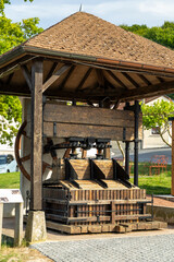 Verzenay traditional wine press showcasing winemaking history in France