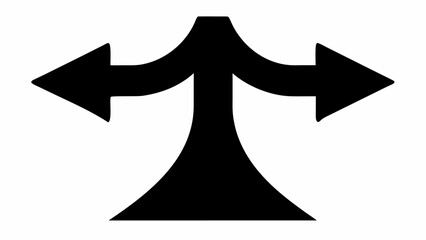 Navigate Your Strategy: Bold arrows indicating decision points and path choices, perfect for presentations and wayfinding concepts in business and design projects
