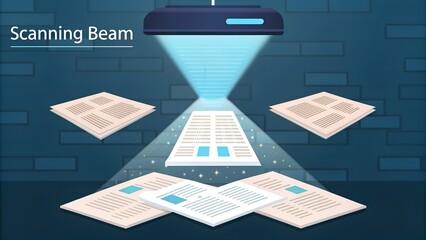 Digitize your documents easily with a modern scanning beam for efficient workflow