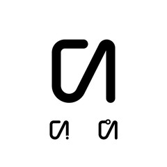 Technical letter U, digital cyber alphabet font, including set of three different letter, vector illustration 10EPS