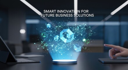 Empowering future innovation with dynamic digital technology in a modern workspace, driving growth with smart solutions and strategic insights for business success