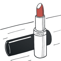lipstick isolated on white background