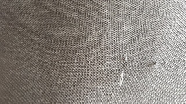 an old, tattered chair with drawstrings Moved the sofa and cause the scratches on the floor. Floor damaged