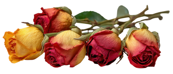 Roses' Whisper: An arrangement of delicate roses, their petals gently unfurling in a spectrum of colors, conveying a message of love, beauty, and the ephemeral nature of life.