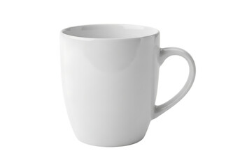 Obraz premium Simple white porcelain mug for tea, coffee, or customization
