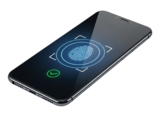Smartphone fingerprint scan for secure digital authentication system