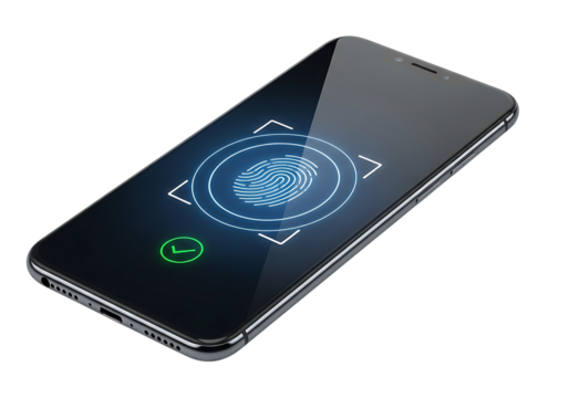 Smartphone fingerprint scan for secure digital authentication system