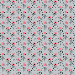 Cute floral seamless pattern