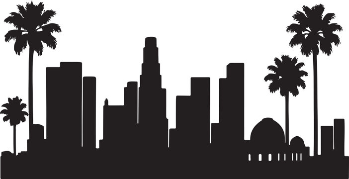 Los Angeles Skyline Vector Design