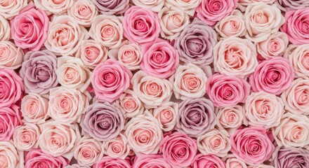 Soft pastel rose bouquet background for celebration