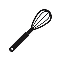Kitchen whisk cooking tool for mixing and preparing food ingredients.