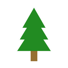 Elegant Minimalist Pine Tree Nature Symbol Illustration. ( original illustration, not AI generated ).