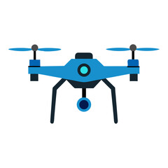 modern drone quadcopter with camera photorealist