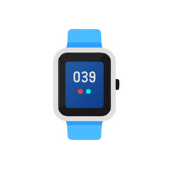 digital watch isolated on white background