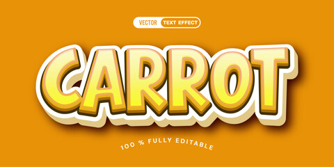Carrot editable text effect