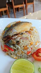 Mackerel Fried Rice Recipe at Restaurant