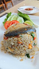 Mackerel Fried Rice Recipe at Restaurant