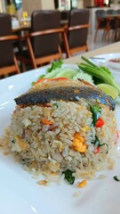 Mackerel Fried Rice Recipe at Restaurant