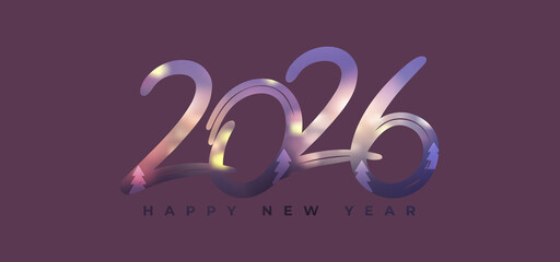 Obraz premium 2026 Happy New Year