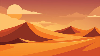 Dramatic Desert Wind Dunes
