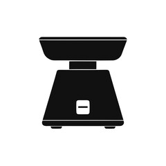 Simple kitchen weighing scale icon representing balance measurement