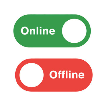 Online Offline Toggle Switch - Status, Network & User Interface