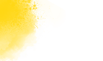 Abstract yellow watercolor splash with subtle dot pattern