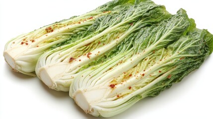 Kimchi Nappa Cabbage with Garlic and Chili Paste close up