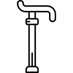 Walking Stick Outline Icon