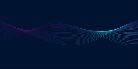 Abstract Digital Waveform Lines Background
