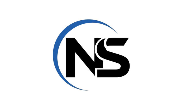 Modern NS Monogram Logo Design - Elegant and Clean Branding for Businesses