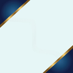 Luxury Blue and Gold Abstract Certificate or Presentation Vector Background