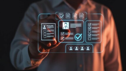 Recruitment and candidate selection process showcasing HR professionals using digital tools to evaluate talent and identify career opportunities, ensuring workforce success and organizational growth.
