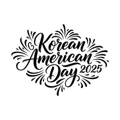 Fototapeta premium Korean american day 2025