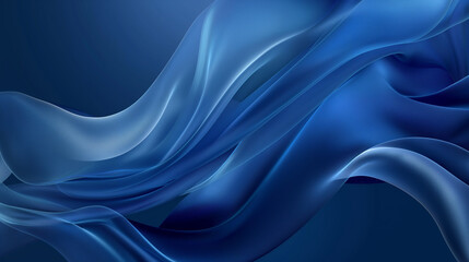 Blue Abstract Gradient Waves Background