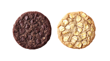 Two unique sycamore trees with mottled bark and broad canopy in bare winter form on transparent background