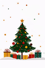 christmas tree with gifts