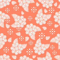 seamless pattern with flowers