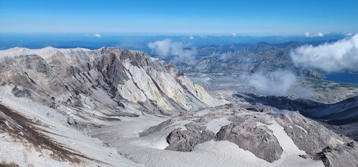 snow covered mountains