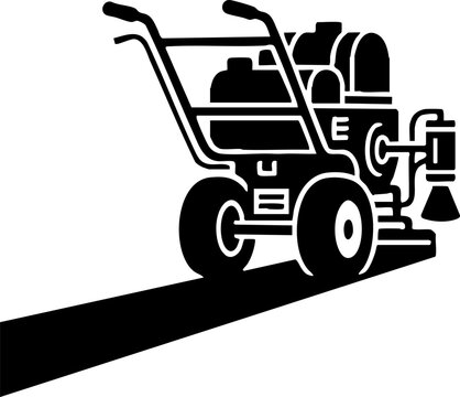 Road Line Striper Machine Icon for Pavement Marking