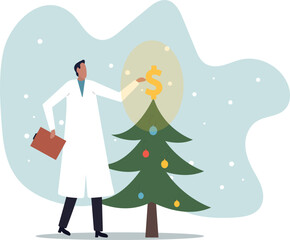 Financial checkup, diagnose income, expense and investment plan, wealth management or insurance.about a man and his life.