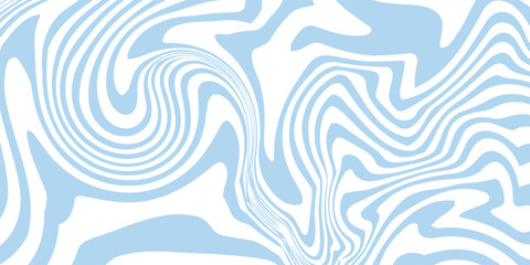 Abstract background seamless pattern with colorful waves. Trendy vector illustration in retro psychedelic style