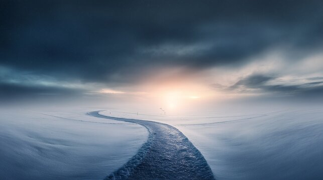 Skyline Silhouette with Sunset - Powered by Adobe