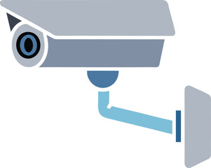 Security camera icon illustration isolated on transparent background