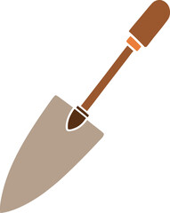 Garden trowel isolated cartoon isolated on transparent background