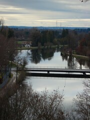river in the morning
