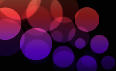 Abstract red and purple bokeh light circles background