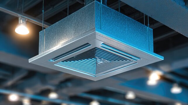 Ceiling Air Vent in Modern Industrial Interior